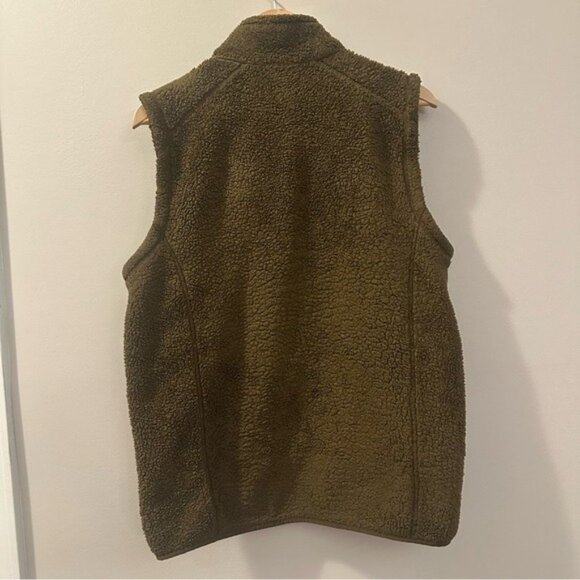 Patagonia Men’s Retro Pile Fleece Vest Medium Natural Warm Zip-Up Layer - Picture 6 of 9